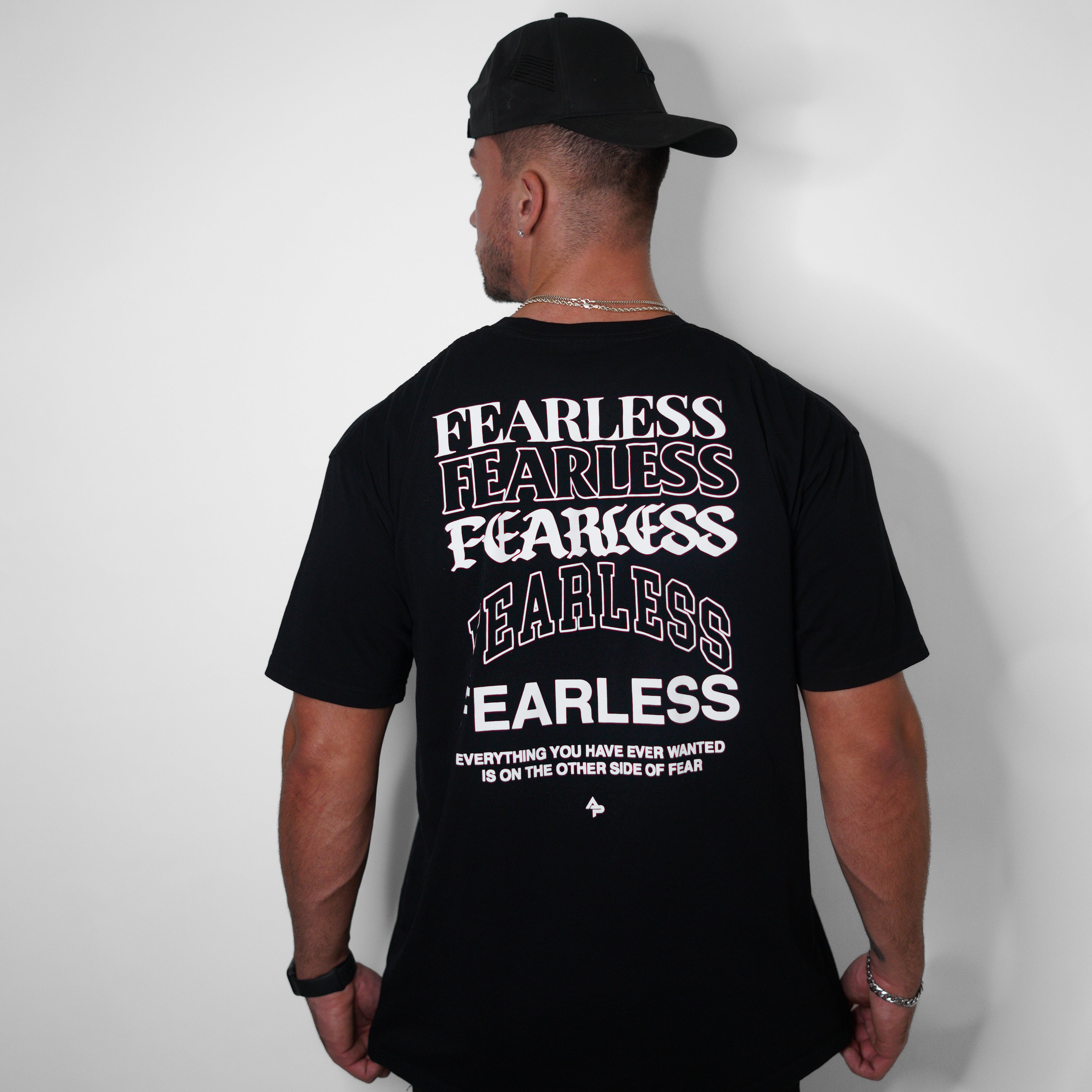 Psk Collective Fearless Graphic Tee In Black