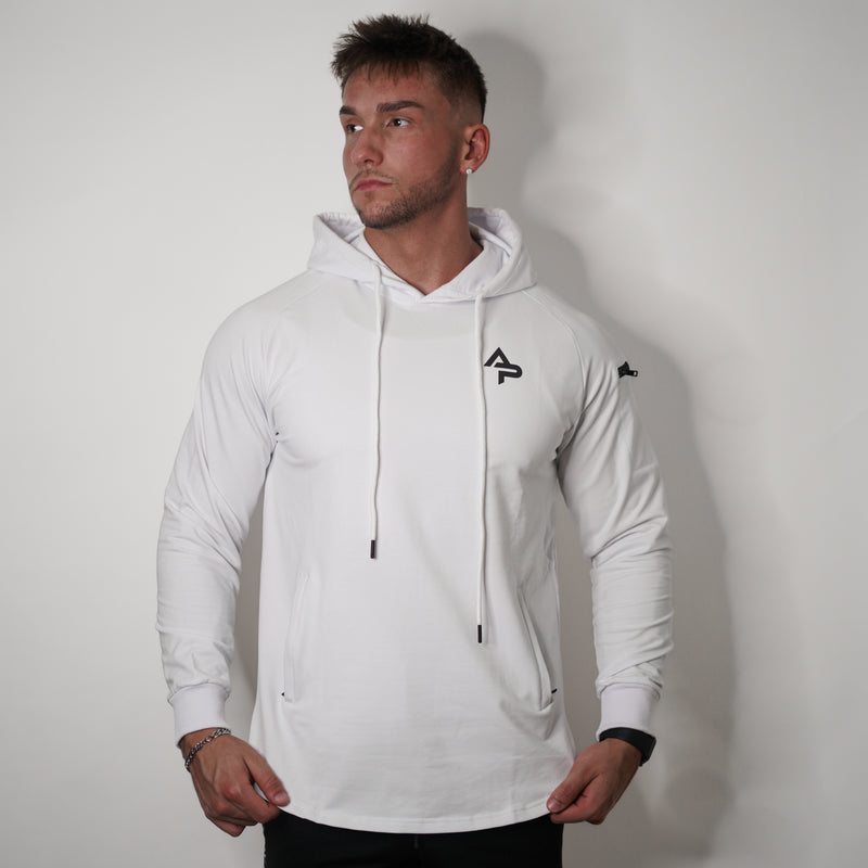 Battle Hoodie - Ghost White