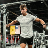 White tight workout t shirt - At Peace Athletics