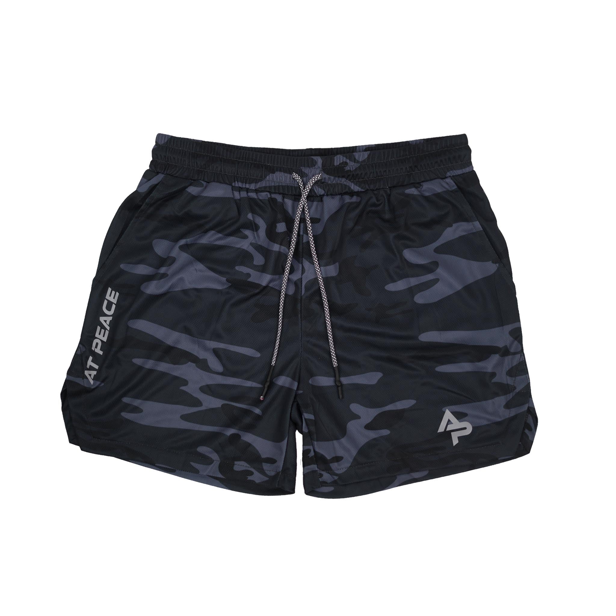 At Peace Athletics | Black Camo Shorts